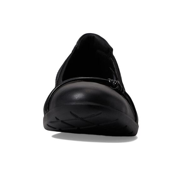 NWT Clarks Women's Meadow Rae Ballet Flat, Black Leather, 6 - Picture 4 of 6